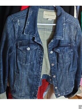 👒Anthropologie Pilcro and The Letter Press collared denim button down jacket